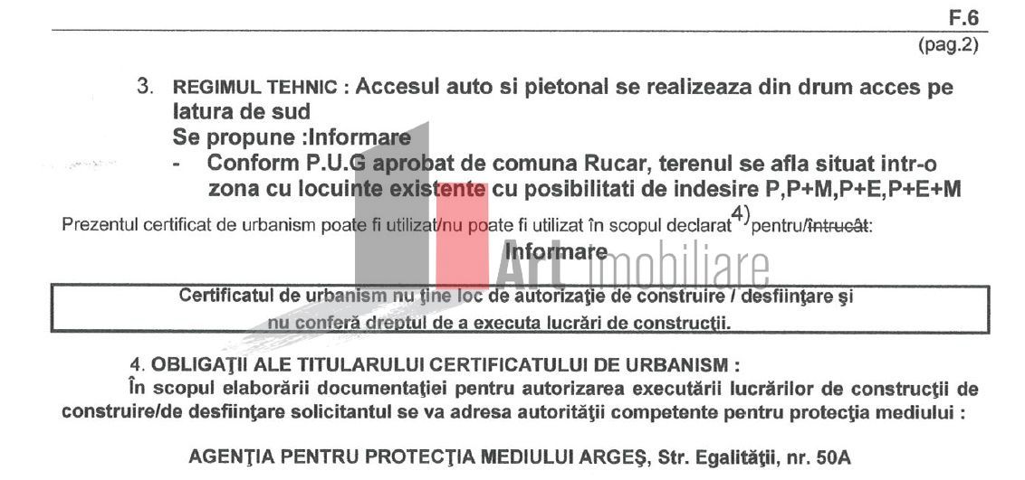 Teren intravilan 3214 mp  în Rucăr cu deschidere 56 m în DN73 - Poză 13