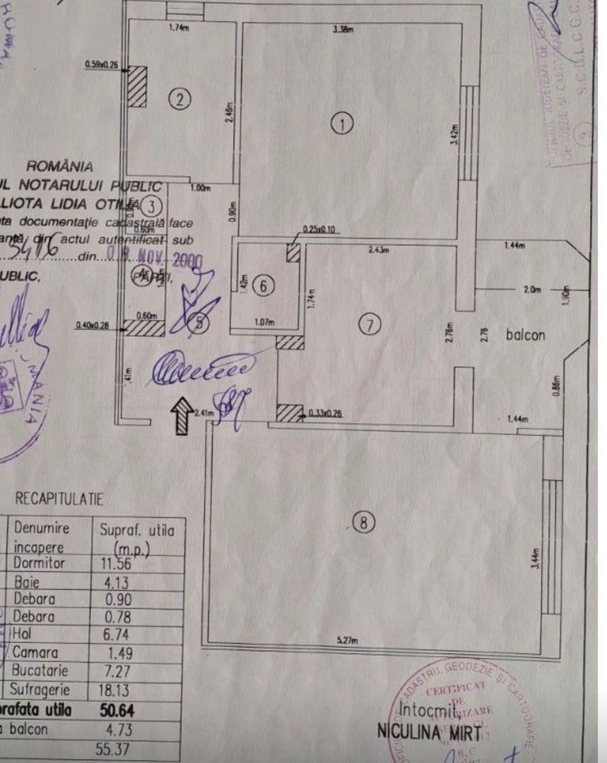 Apartament 2 camere dec | IC Frimu – Mașniță | 56 mp | Etaj 2 |  mobilat - Poză 2