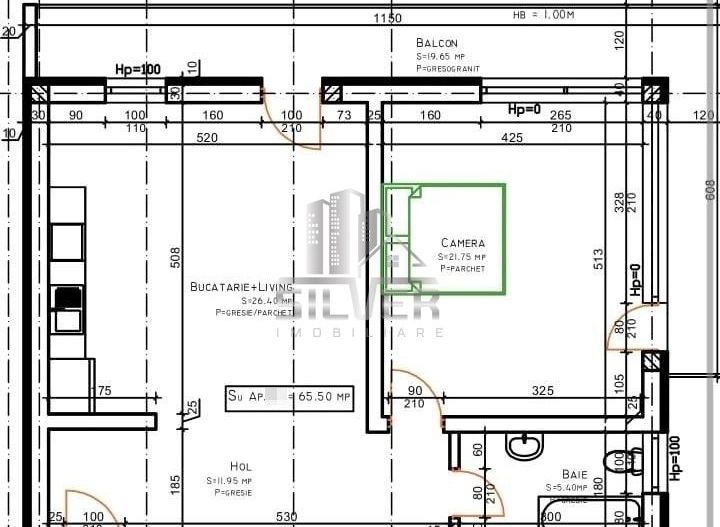 Apartament cu 2 camere/parcare subterana/CF/65 mp/terasa 20 mp! - Poză 2