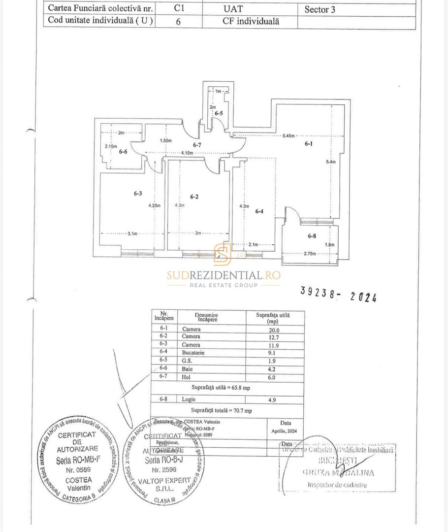 Apartament 3 camere, zona Theodor Pallady –Nicolae Teclu, acces metrou - Schiță 8
