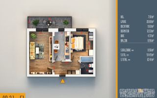 Nicolae Teclu-Metrou - Zona Verde si Linistita - Birou de Vanzari - Schiță 2