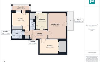 Apartament 3 camere, 82 mp, Str.Episcop Ioan Suciu - Poză 10