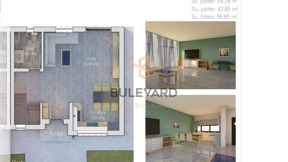 Casa  tip duplex in zona Terra! - Poză 2