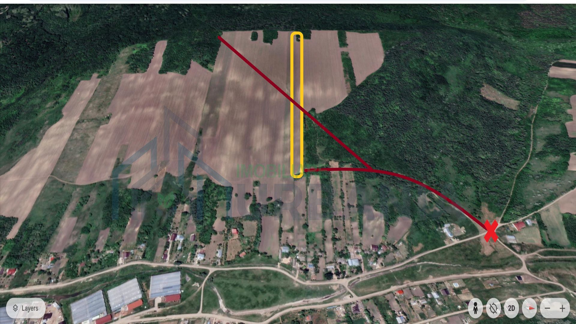 Teren de 1 hectar în Rediu Aldei, comuna Aroneanu, cu potențial de extindere a intravilanului - Poză 3