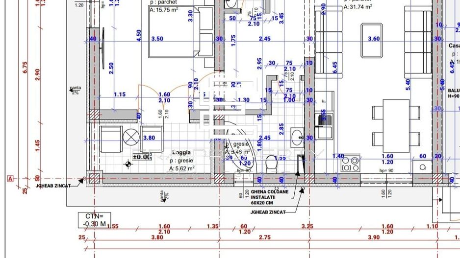 Apartament 2 camere cu grădină ,la cheie, intabulat -Selimbar - Schiță 10