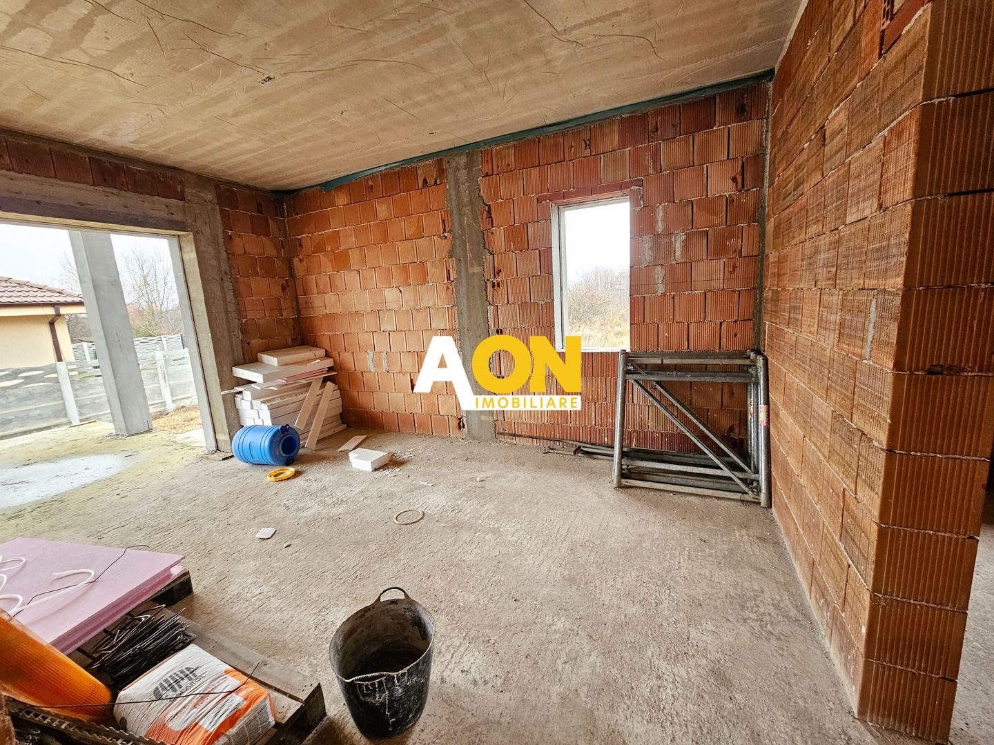 Casa nouă 123 mp utili, semifinisată, 535 mp teren, pod mansardabil - Poză 5