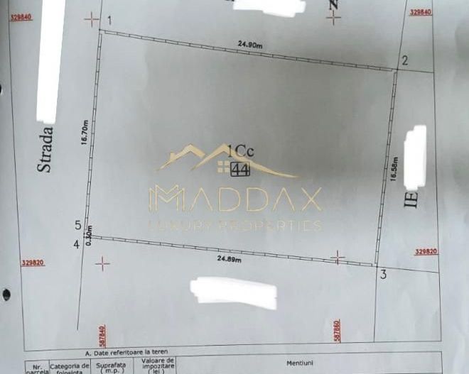 Teren Intravilan ***418mp*** posibilitate constructie S+P+2E+3ER // Floreasca - Schiță 8