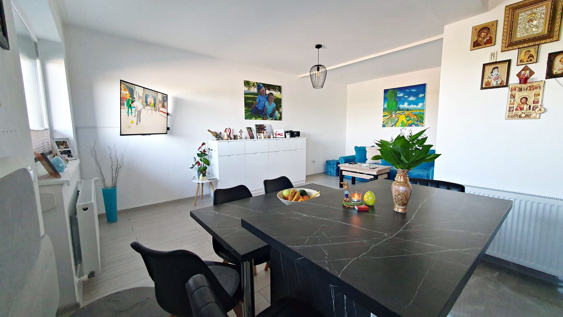 Bloc nou, Tractorul apartament mobilat la parter cu balcon si parcare - Poză 4