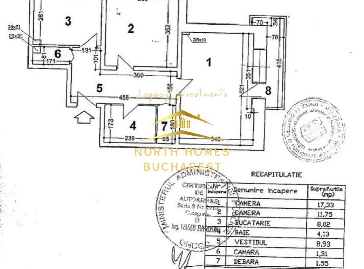 Apartament 2 camere mobilat, 1979, 56.5 mp, Grădina Engleză - Iancului - Poză 13