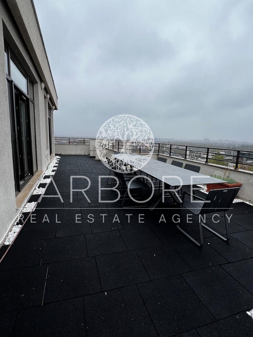 Penthouse 5 camere 250 mp lângă Ambasada SUA , zona Băneasa București - Poză 14