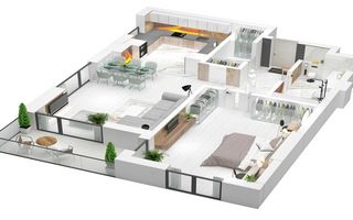 Apartament cu 2 camere de vânzare, Carpathia - Schiță 9