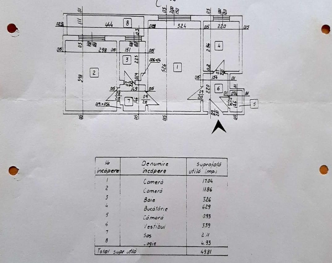 Apartament 2 camere in bloc anvelopat, Lujerului, Militari - Schiță 10