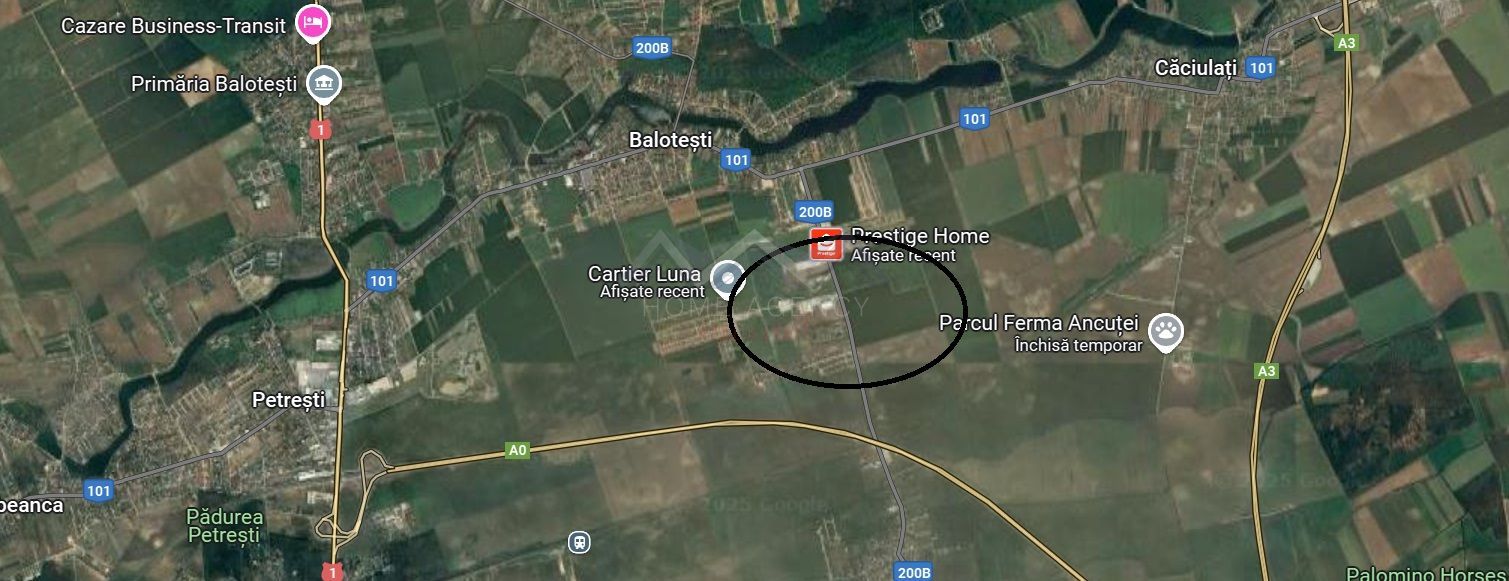 Teren 9700 mp Balotești – Ideal ansamblu rezidențial, acces rapid, utilități - Schiță 1