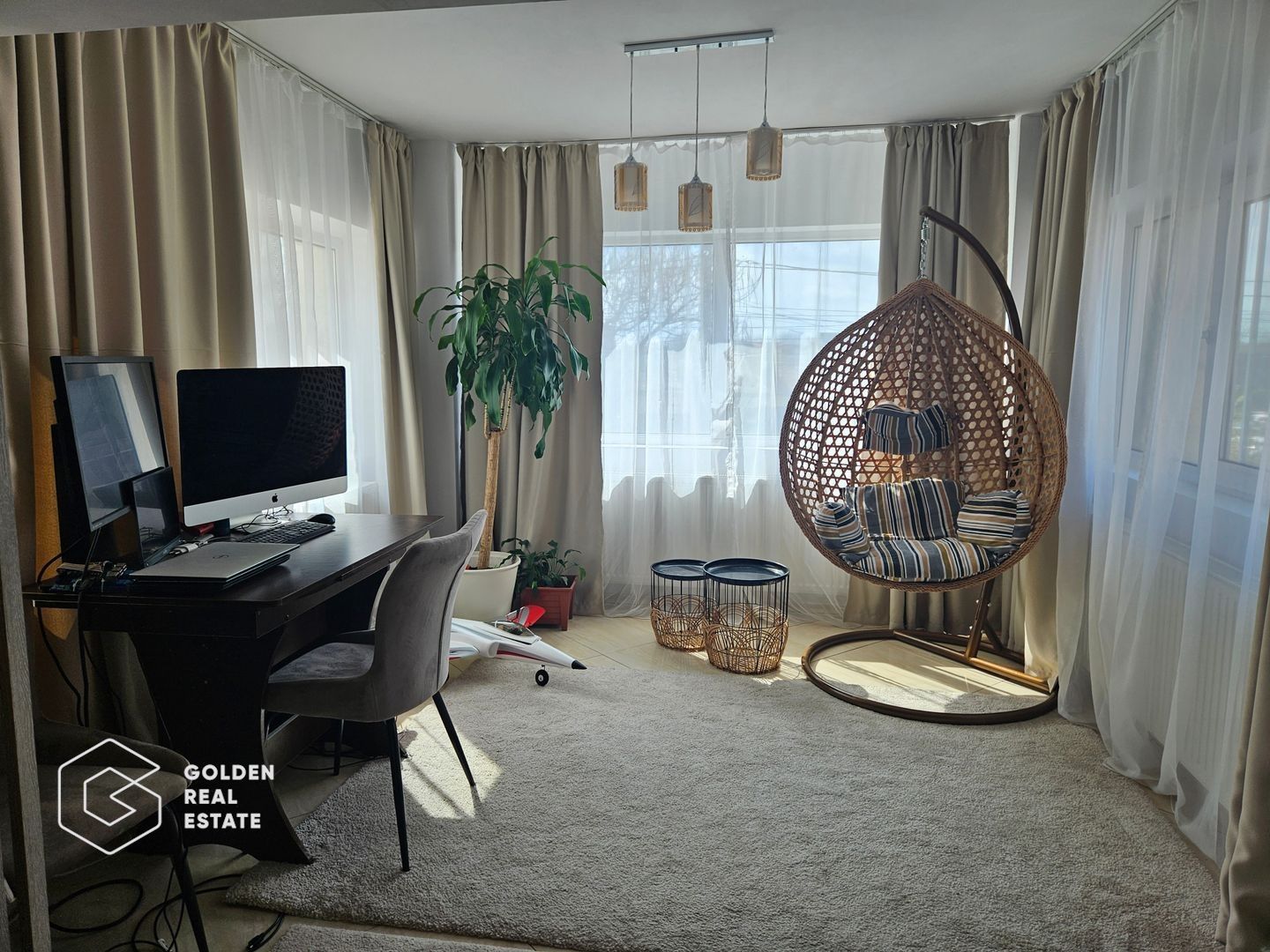 Apartament 4 camere in centru Otopeni, 2 bai, mobilat si utilat - Poză 5