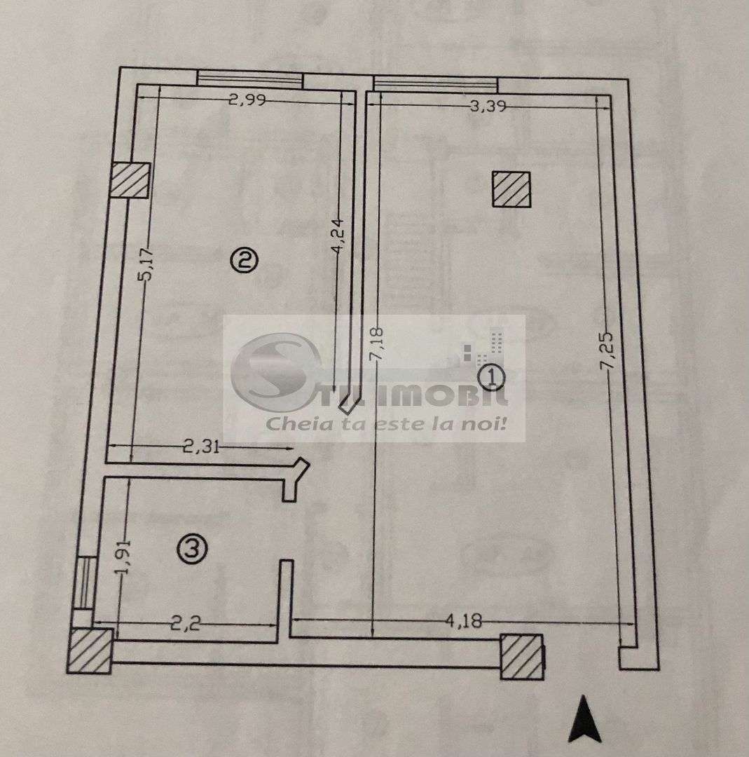 Apartament mobilat si utilat, 46 mp, zona Bucsinescu 138,000 euro - Poză 9