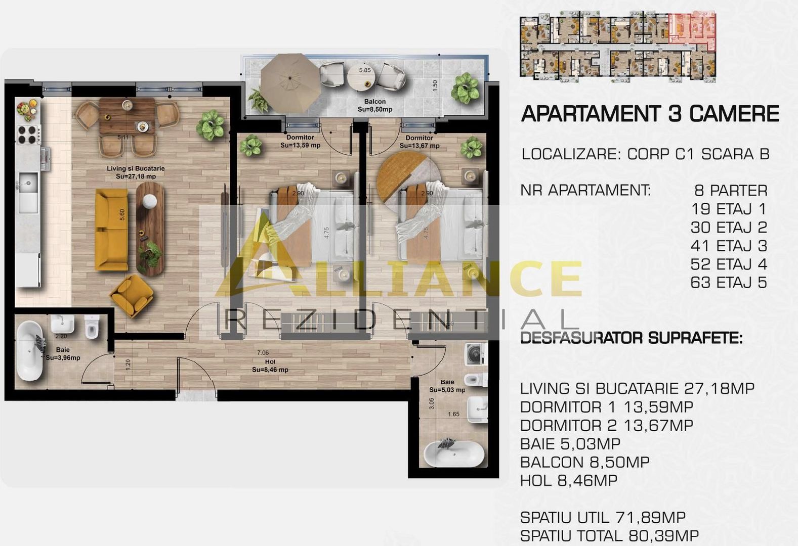 3 camere 2 bai - Complex rezidential modern - acces rapid la metrou - Poză 5
