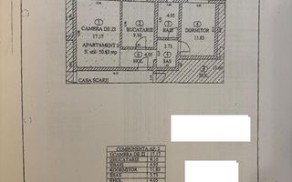 Apartament de vânzare – 2 camere, parter cu grădină, Cartierul Arhitecților - Schiță 9