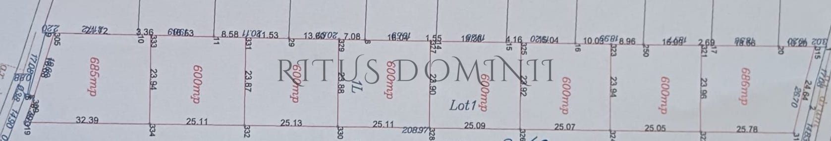 Teren Panoramic Superb, Paleu, Intravilan, 600-685mp - Schiță 3