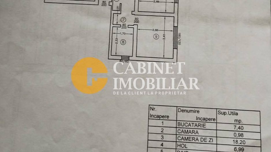 Dancu - 4 camere - decomandat - 1986 - Poză 9