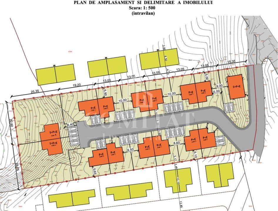 Teren construcții case/duplexuri - Schiță 4