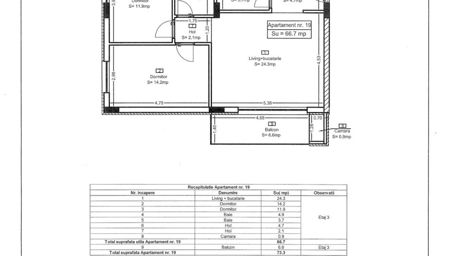 Ap 19 Teilor Residence - 3 camere - Poză 4