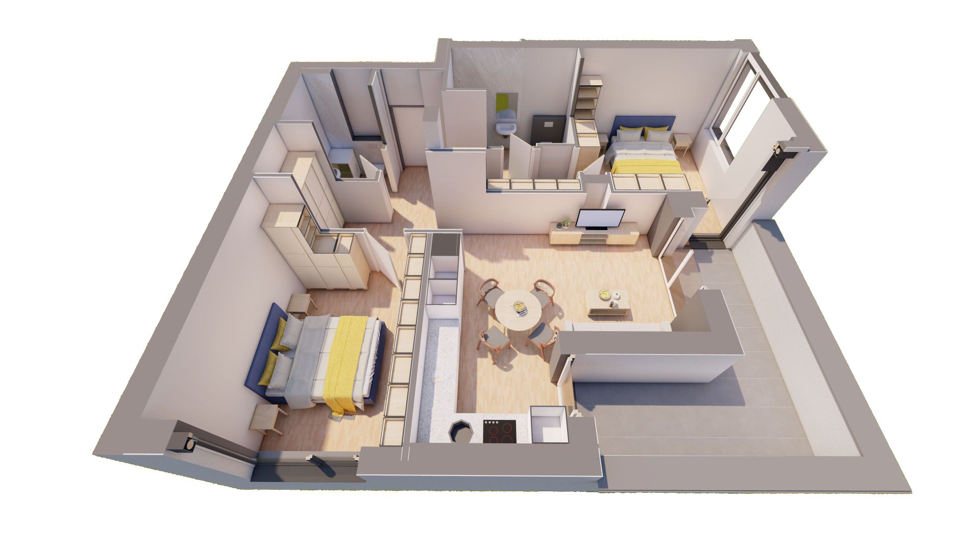 PENTHOUSE ARED cu 3 camere si terasa generoasa Comision 0 - Poză 1