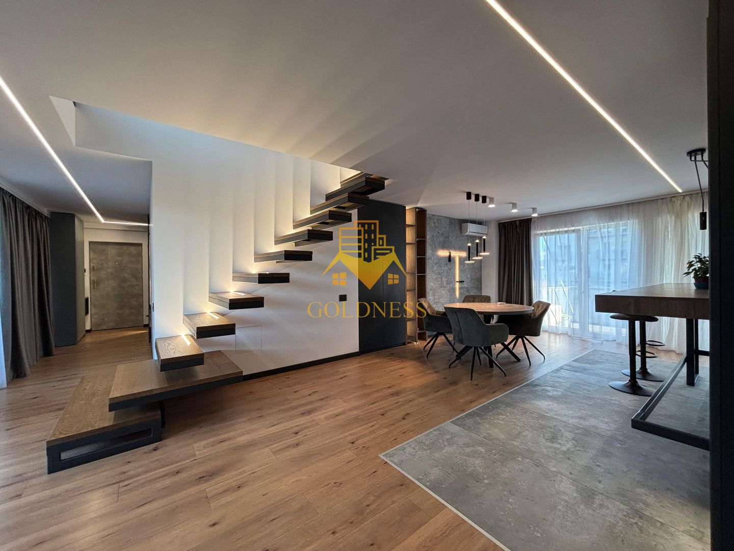 Penthouse mobilat lux, parcare, AC, bloc nou, Semicentral, zona Horea - Poză 2