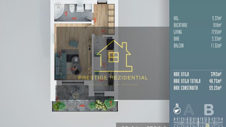 Ideal investitie,Garsoniera,Titan/Pallady,Auchan,Lidl - Poză 3