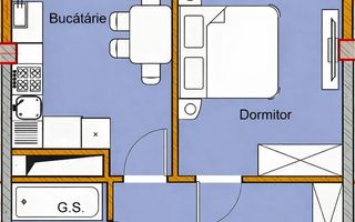 Vânzare, apartament, 1 cameră + living, bd. Mircea Cel Bătrân, Ciocana - Poză 2