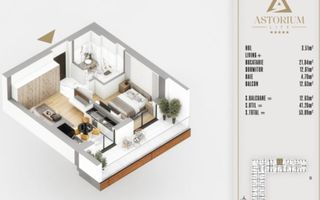 AP. 2CAM. PROIECT ASTORIUM / LOCUINTA SAU INVESTITIE.COMISION 0%! - Poză 3