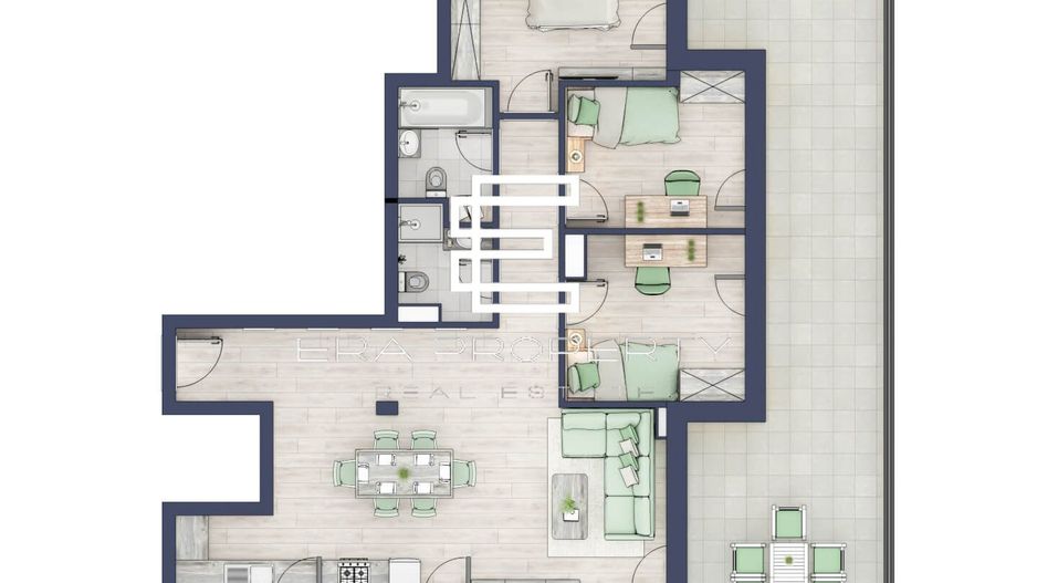 Penthouse 4 camere cu terasă panoramică – Sibiu, zona Turnișor - Schiță 8