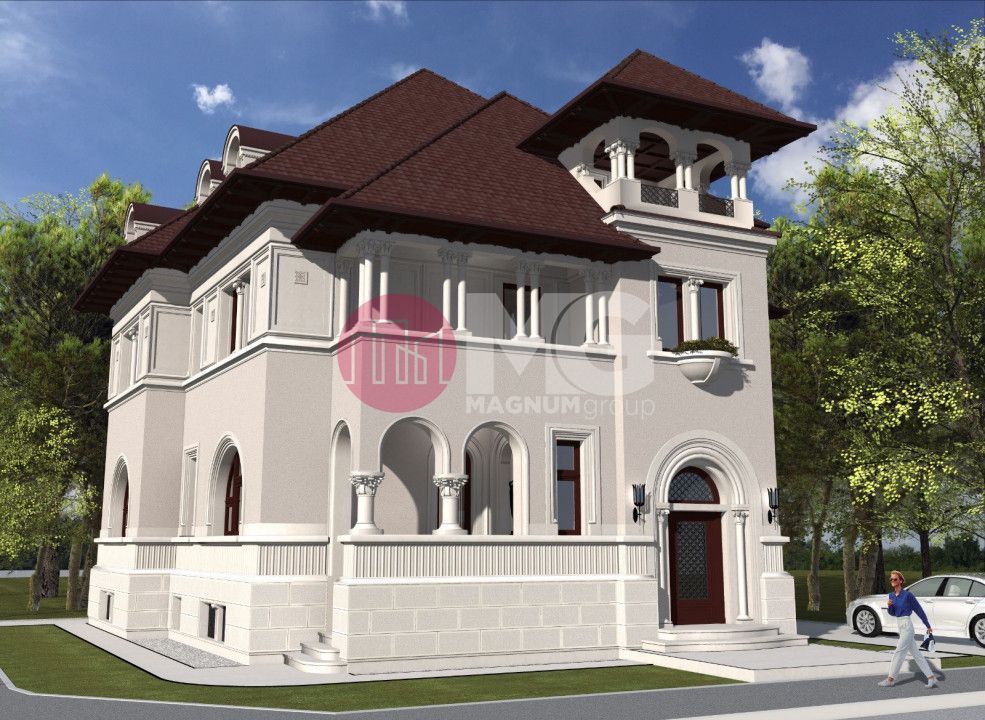 Vila cu arhitectura deosebila de vanzare- Primaverii- televiziune - Poză 6