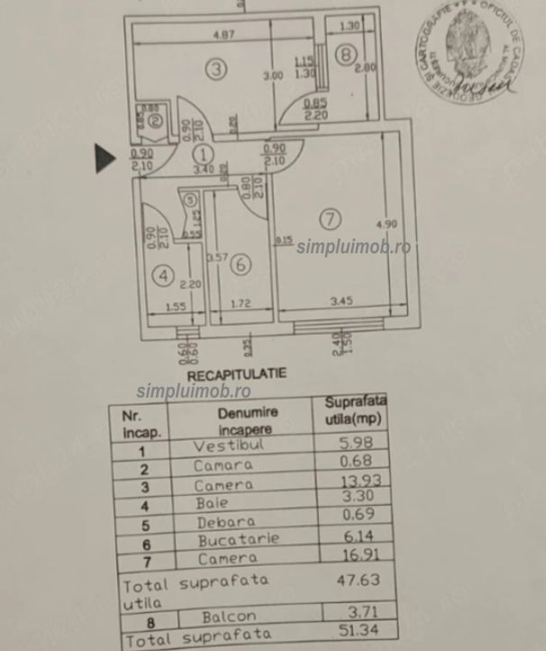 Decomandat 2 camere de renovat Berceni Grand Arena - Schiță 5