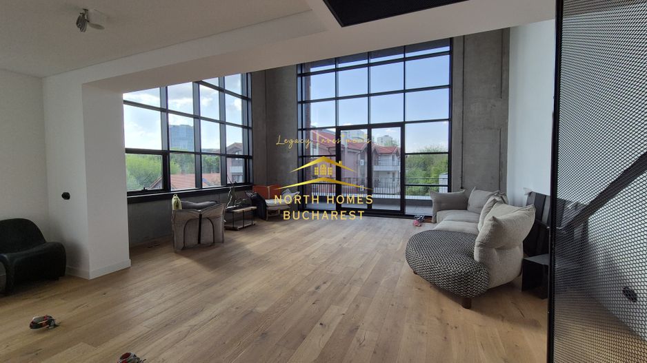 Loft 4 camere, 2 dormitoare si birou, 3 bai, terasa - Zona Floreasca - Poză 4