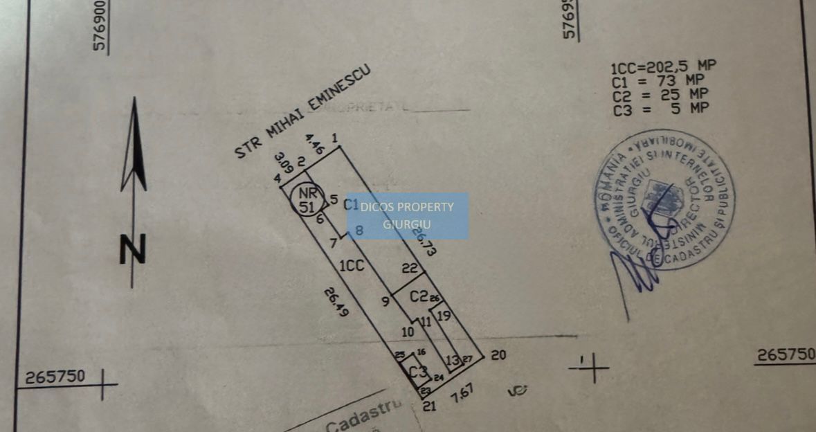 Casă cu teren și anexe – str. Mihai Eminescu - Schiță 10