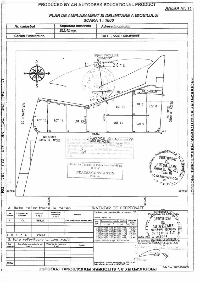 1176 mp | Teren liber | Ideal locuinta | Zona pazita |Pret Promotional - Schiță 10