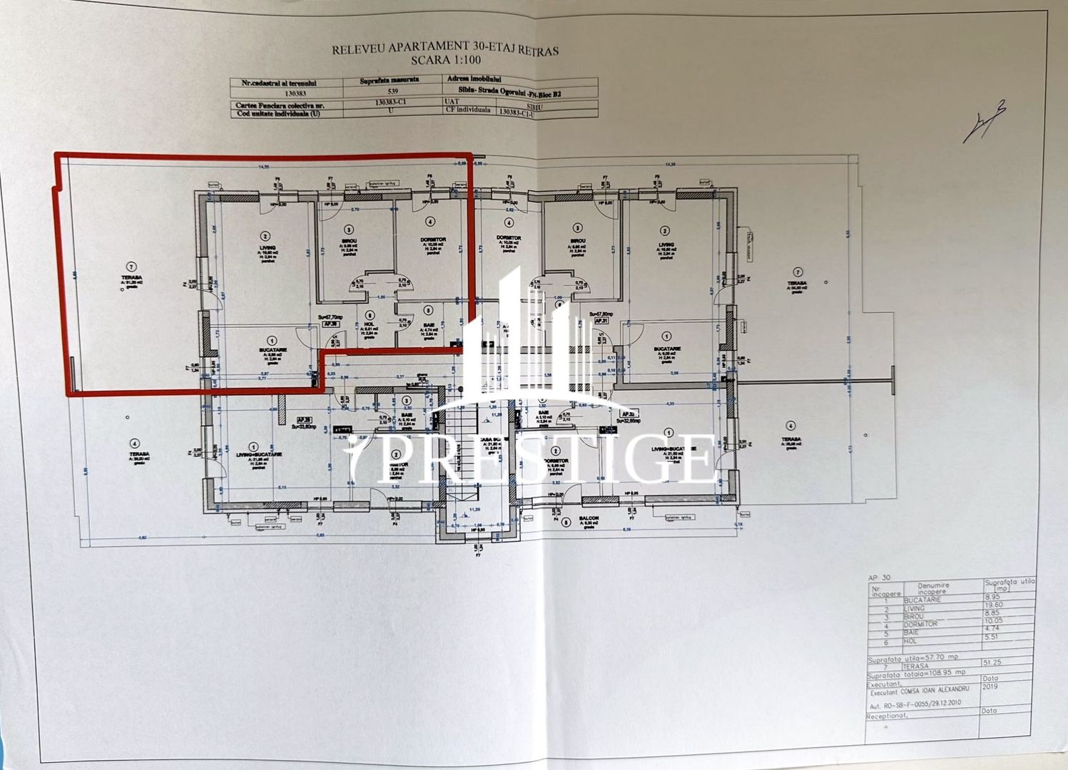 PENTHOUSE CU TERASĂ 50 MP | 3 CAMERE | 2 LOCURI PARCARE | TURNIȘOR - Poză 9