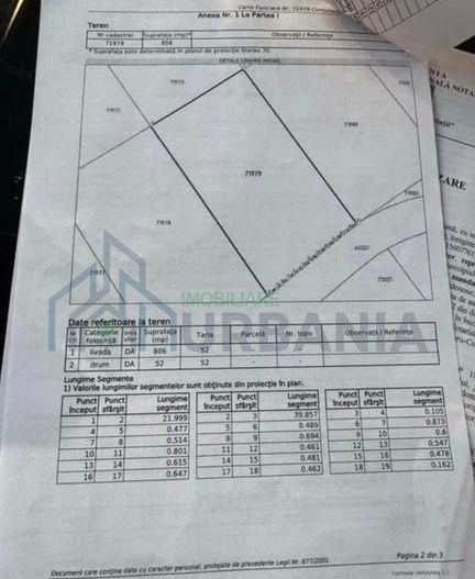 Teren intravilan 876mp, asfalt, utilitati, view, padure, la 8min Lidl - Poză 3