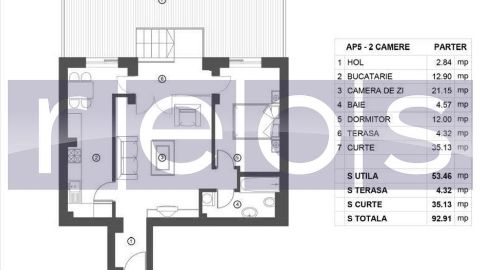 VANZARE 2 CAMERE 65MP | SOS NORDULUI | CURTE 35MP | BLOC NOU | PARCARE - Poză 18