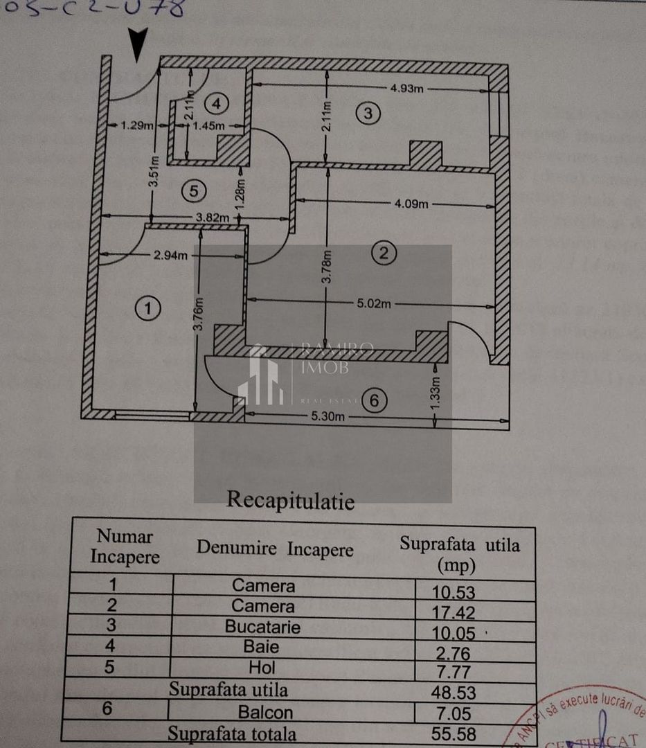 Apartament 2 camere | 56 mp | Decomandat | Etaj 1/5 | Bloc 2013 - Poză 5