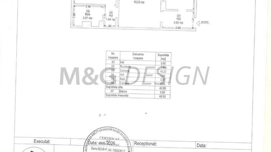 ETAJ  1-Soarelui, 2 camere centrala proprie - Poză 9