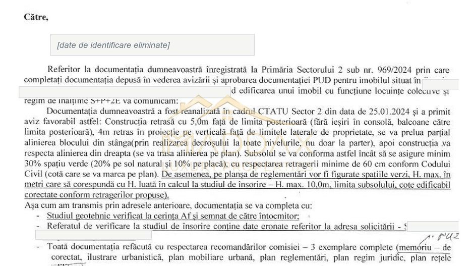 Teren intravilan 438 mp | PUD avizat S+P+2E | Floreasca - Poză 23