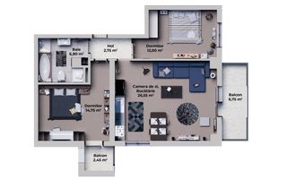 Apartament rezidențial NOU 3 camere - Poză 7