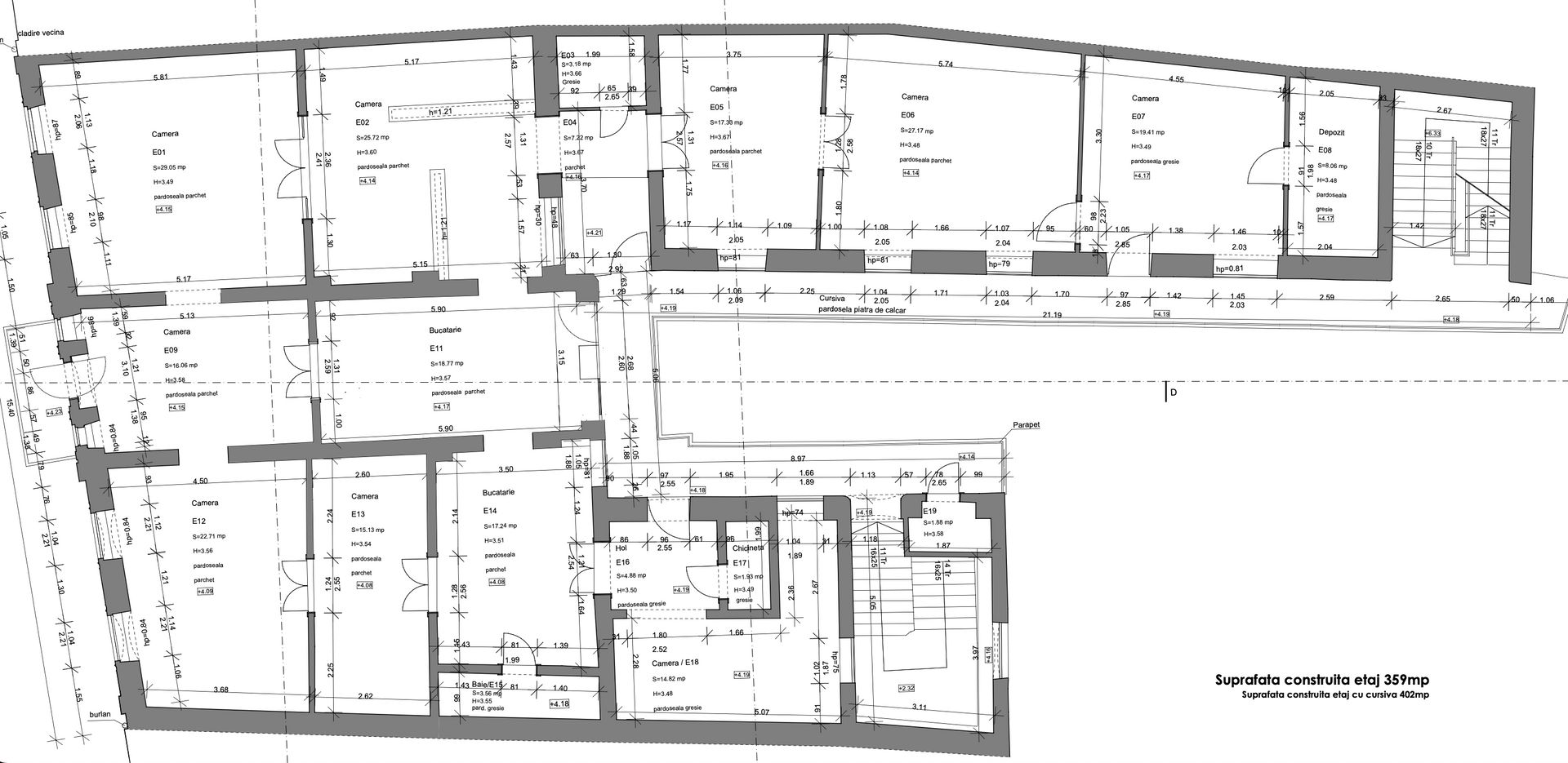 Spatiu de inchiriat in zona Ultracentrala I str. Napoca 25 I 250 mp - Poză 17