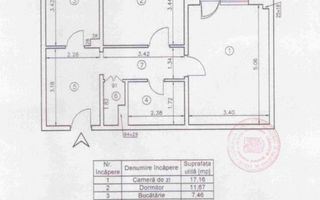 2 Camere 🏢 | 13 Septembrie 📍 | Etaj intermediar ⬆️ | Renovat 2026 ✨ - Schiță 18