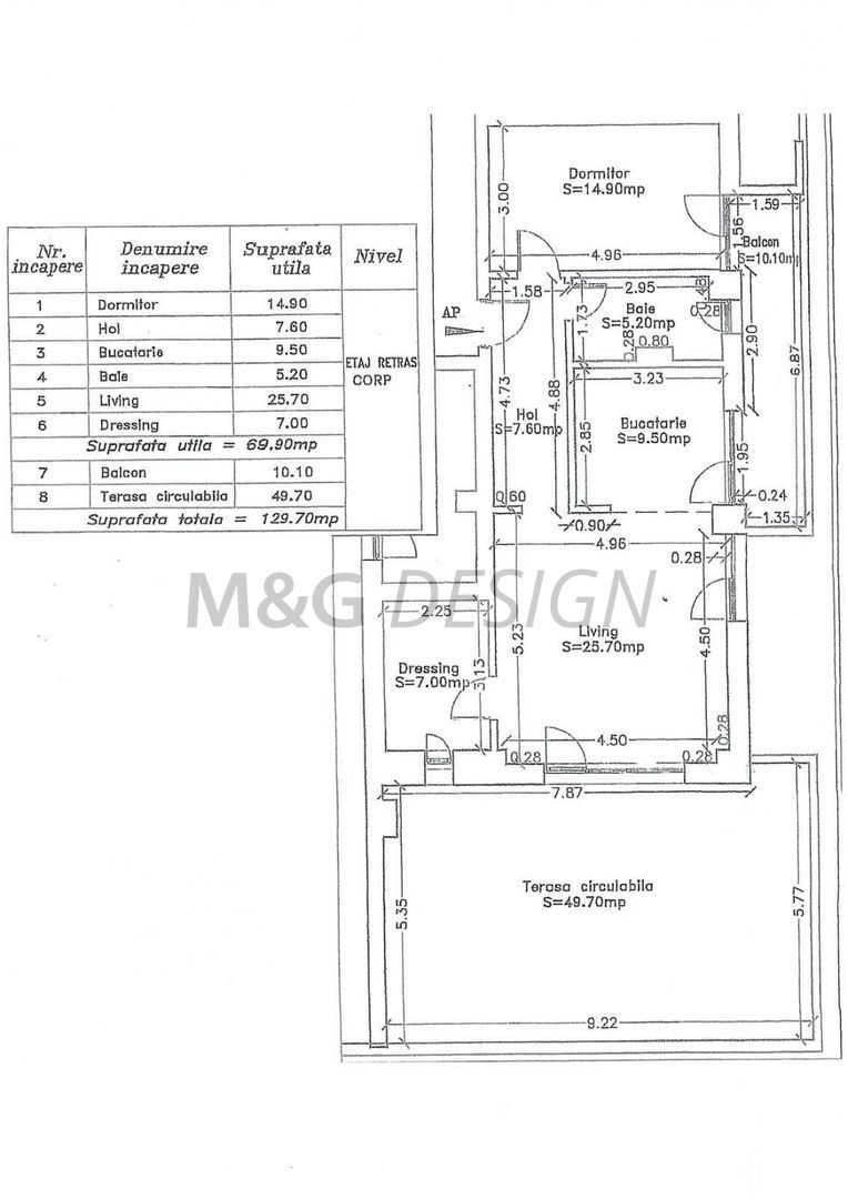 Apartament  2 camere Aradului bloc nou - penthouse - Poză 8