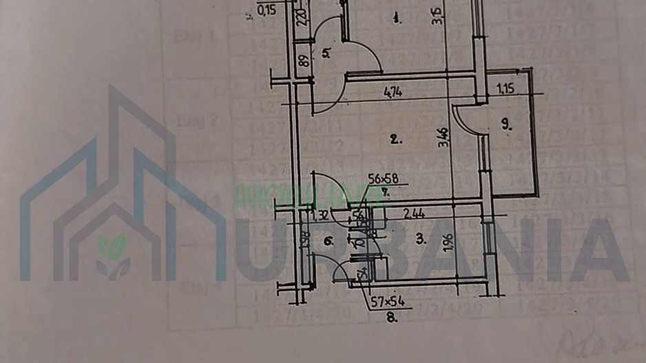 Apartament 2 camere, semidecomandat, 41 mp, cartier Mircea cel Bătrân, Iași - Poză 1
