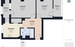 Apartament cu 2 camere etaj 1 - Zona Buziașului Timișoara - Poză 19