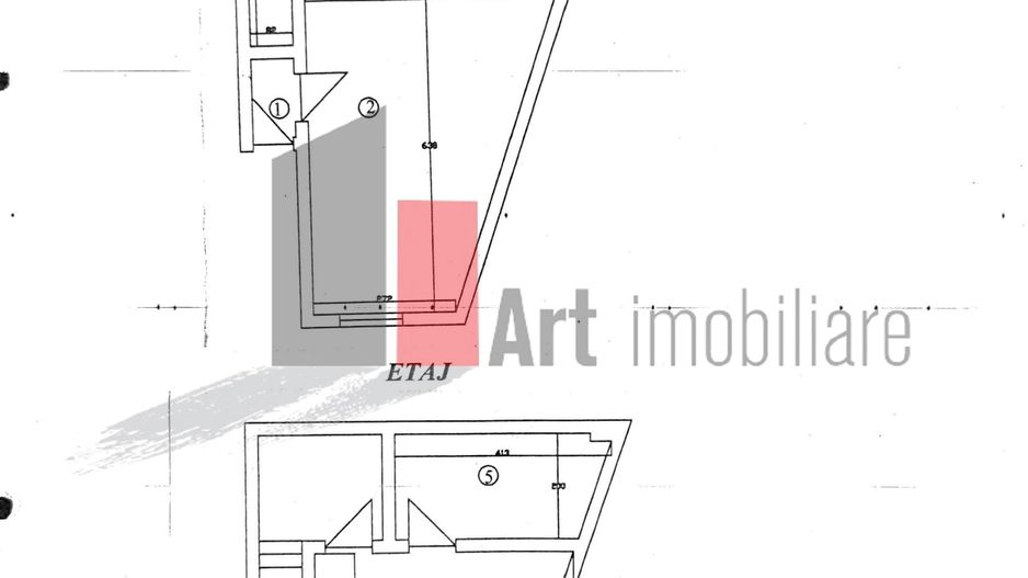Apartament 2 camere/corp casa - zona Ultracentrala/Piata Romana - Schiță 12