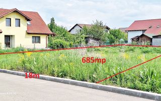 Sanpetru, teren intre case noi 685mp cu AC, utilitati, 72500 euro - Poză 1